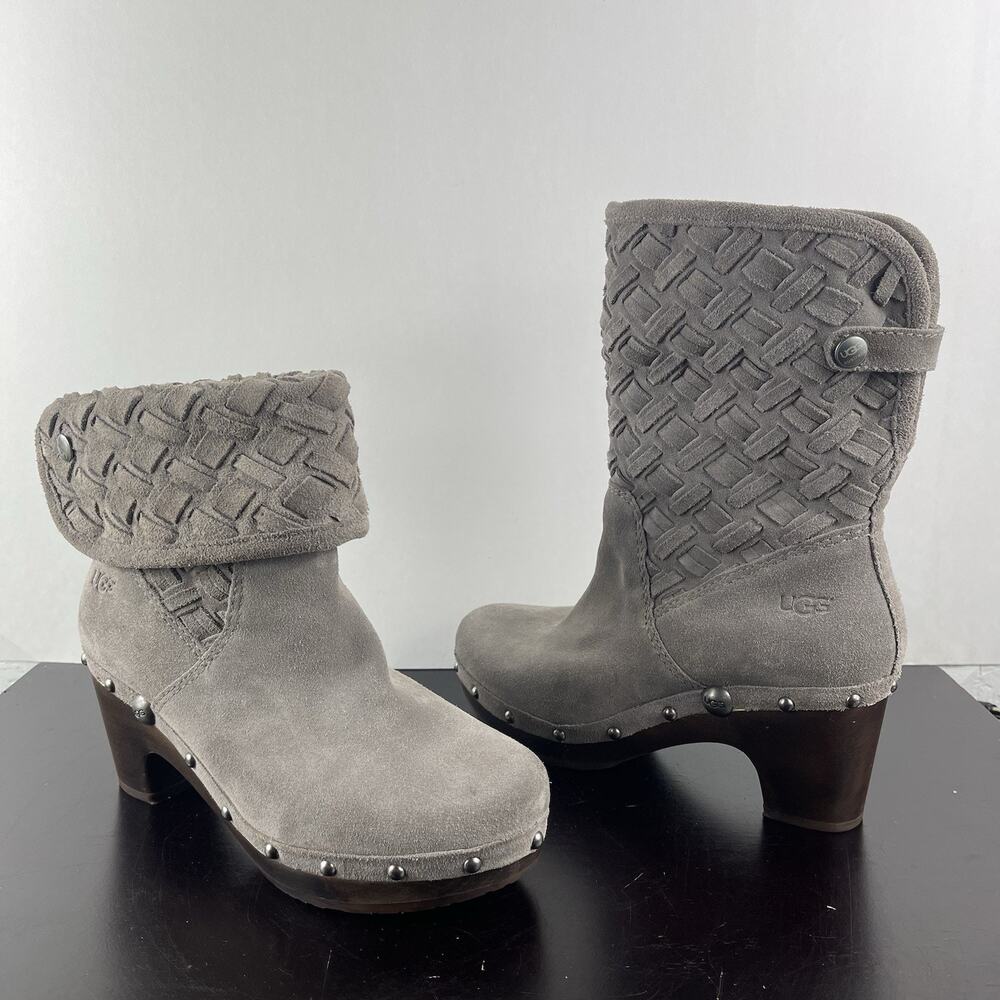 UGG Lynnea Arroyo Weave Chestnut Bootie Size 7 US